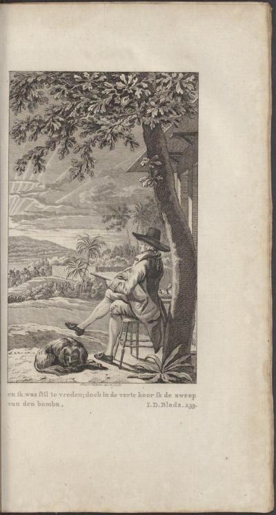 Plaat uit 'Reinhart, of natuur en godsdienst', Elisabeth Maria Post, 1791-1792 (bij p.239)